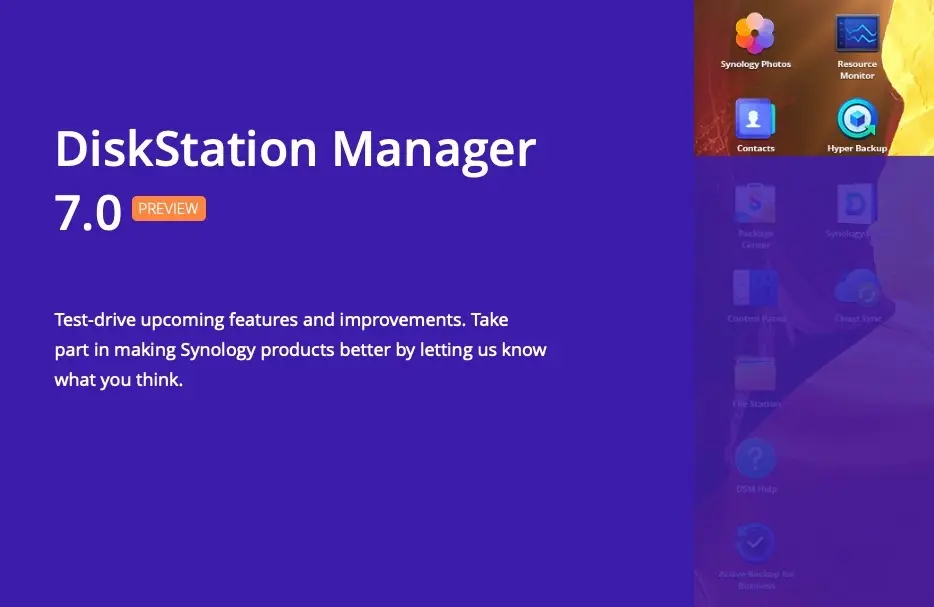 Synology propose la preview de DSM 7.0