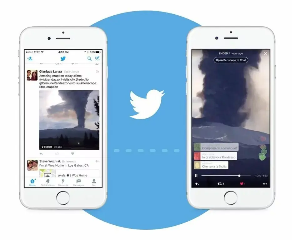 Periscope fait surface dans Twitter sur iOS