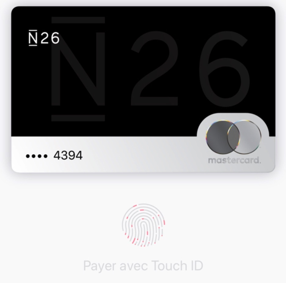 N26 devient compatible avec Apple Pay