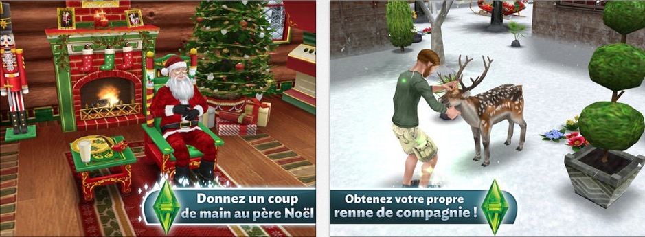 C'est déjà Noël pour les SIMS sur iOS