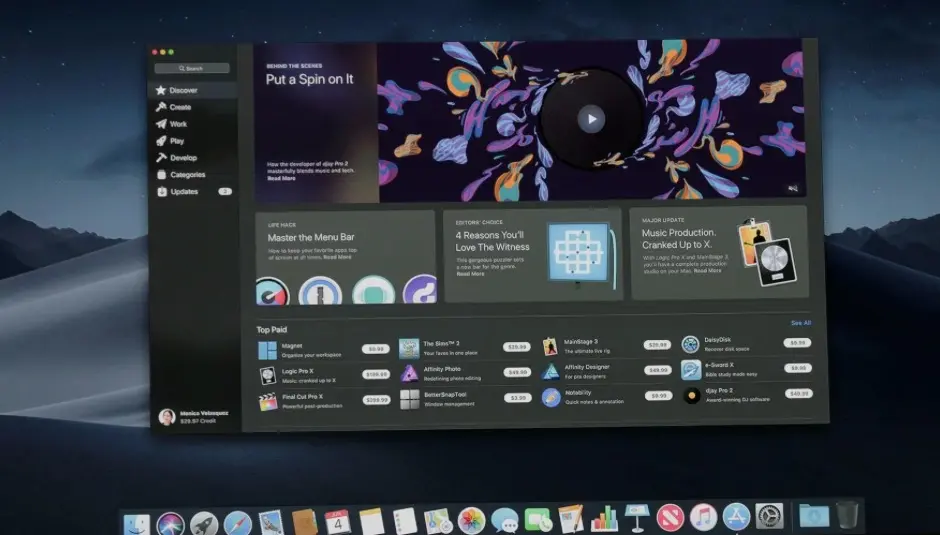 #WWDC : Apple annonce macOS Mojave (bureau dynamique, Piles, Continuity Camera, News )