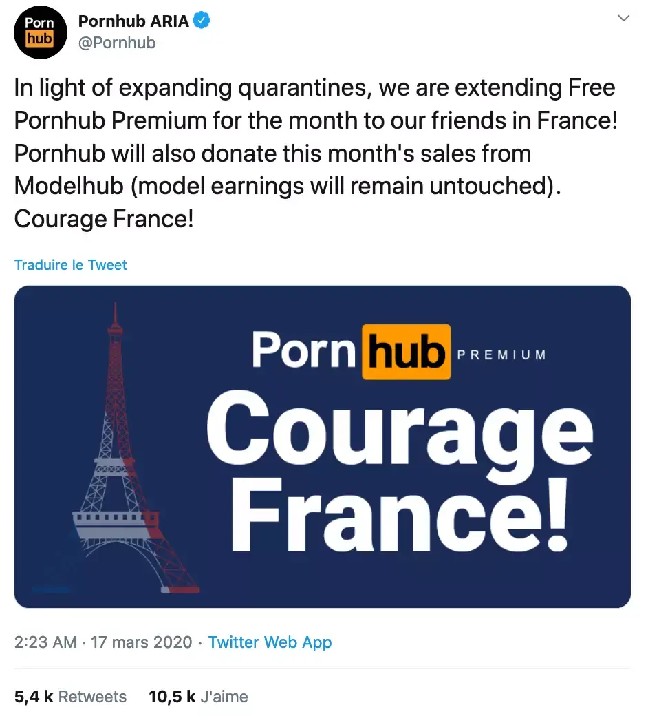 Contenus gratuits pendant le confinement : Orange, SFR, INA, Opéra de Paris et PornHub