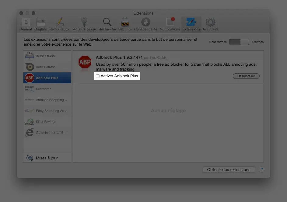 Comment désactiver AdBlock et les bloqueurs de publicité sur Mac4Ever (et ailleurs)