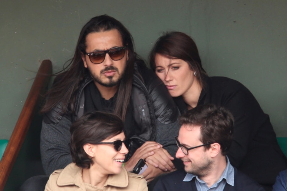 Les People à Roland Garros : Karine Le Marchand, Marc-Olivier Fogiel, Moundir et Patrick Bruel