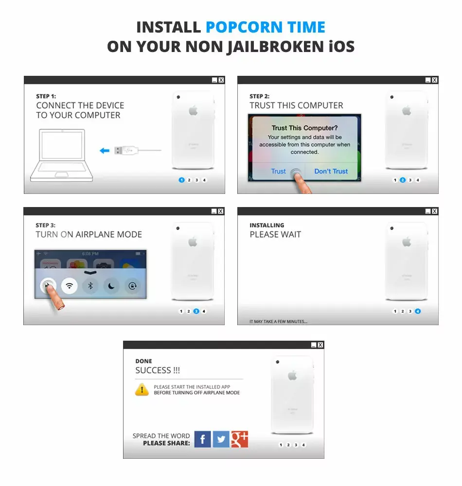 Popcorn Time sort aujourd'hui sur iOS... sans jailbreak (mais attention !)