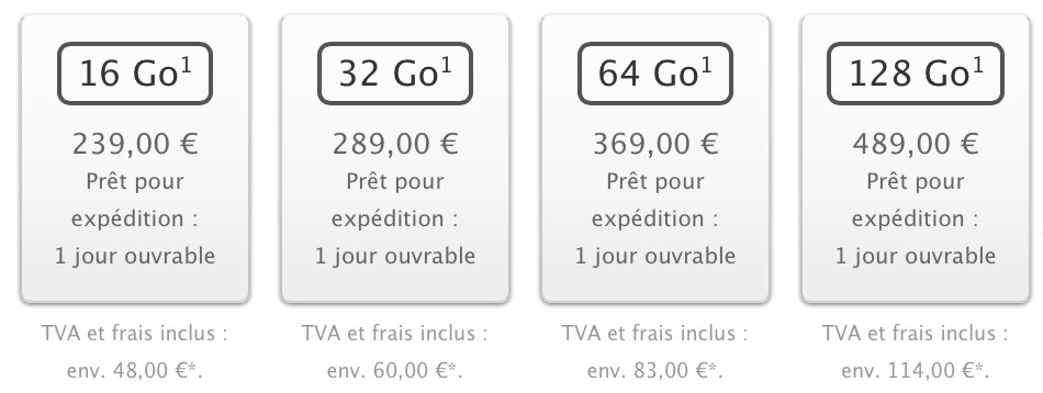 Les nouveaux iPod sont disponibles !