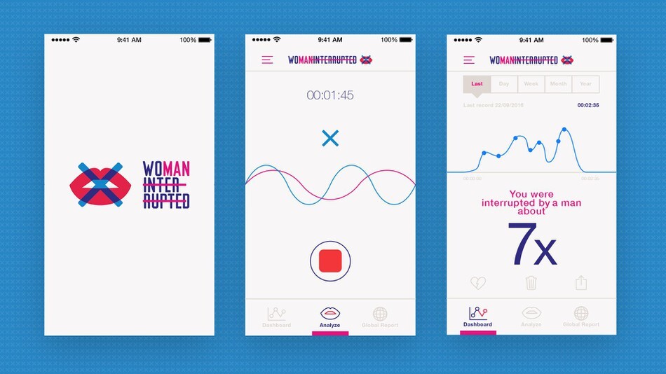 Woman Interrupted, l'app qui compte le nombre de fois où un homme interrompt une femme !