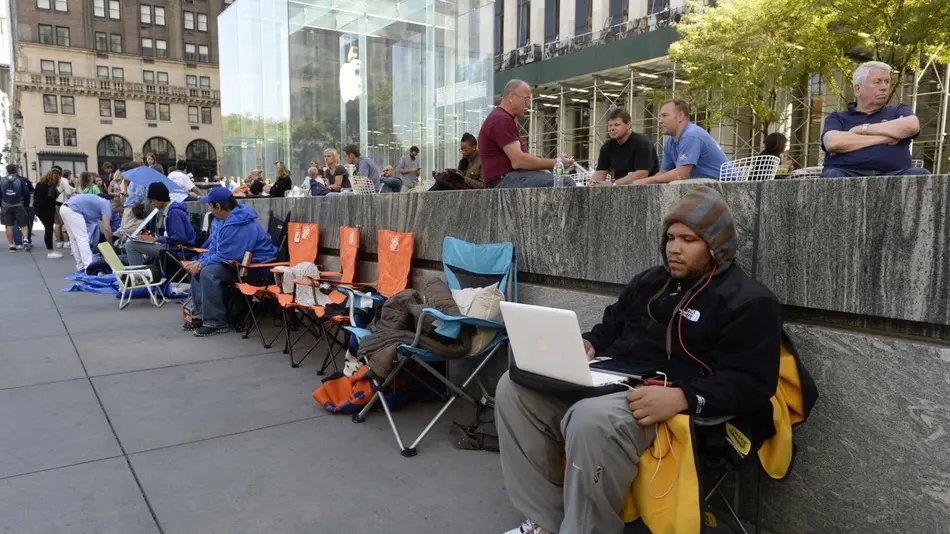 Un record de file d'attente sur la 5e Avenue à New York