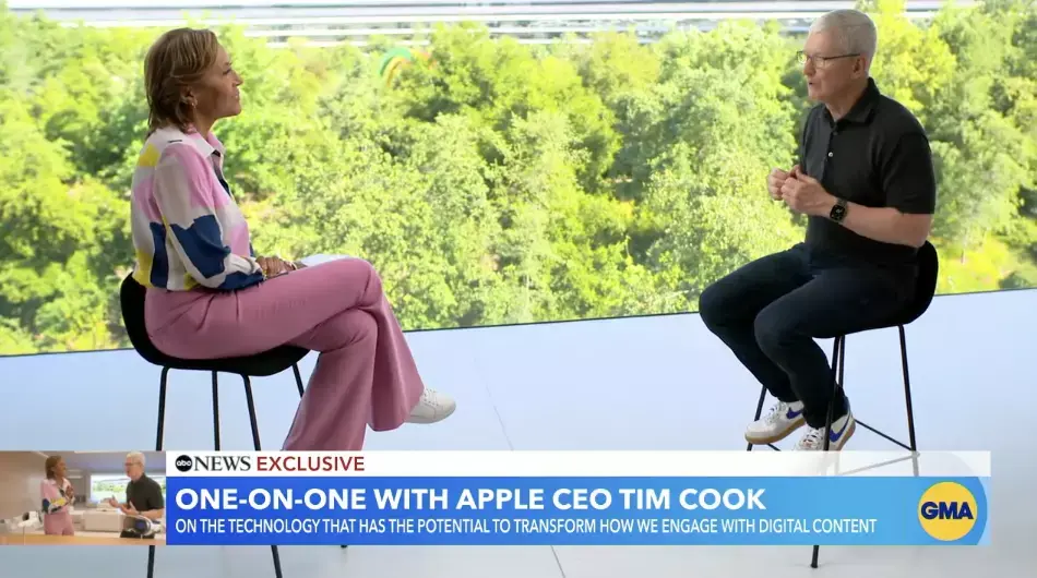 Tim Cook utilise ChatGPT (et fait la promo du Vision Pro)