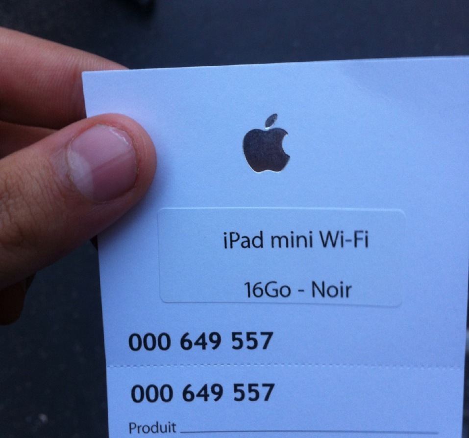 L'iPad mini est en vente