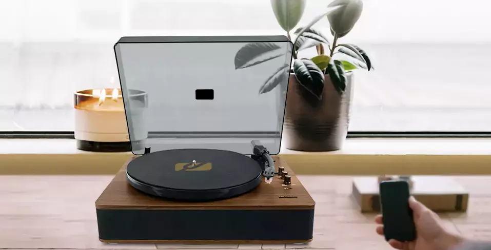 Une nouvelle platine vinyle Bluetooth avec haut-parleurs intégrés chez Muse