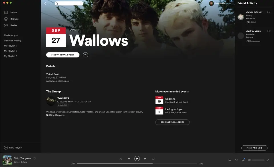 Faute de concerts, Spotify relaie les événements virtuels