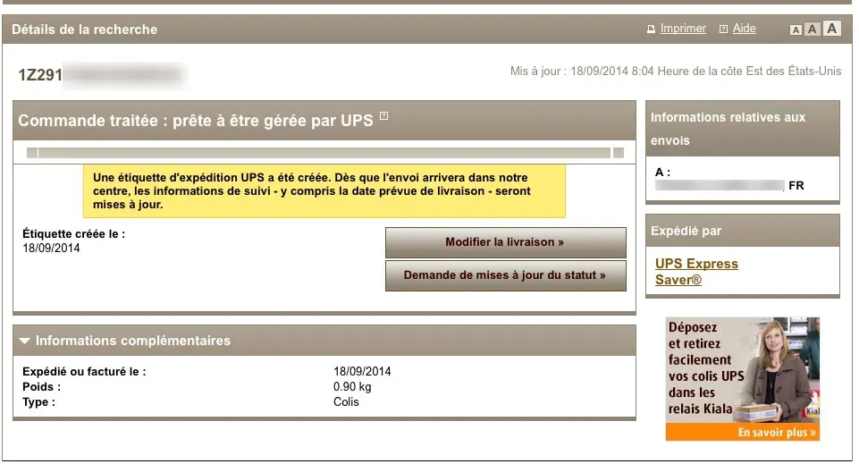 iPhone 6 : le tracking des commandes est disponible via UPS