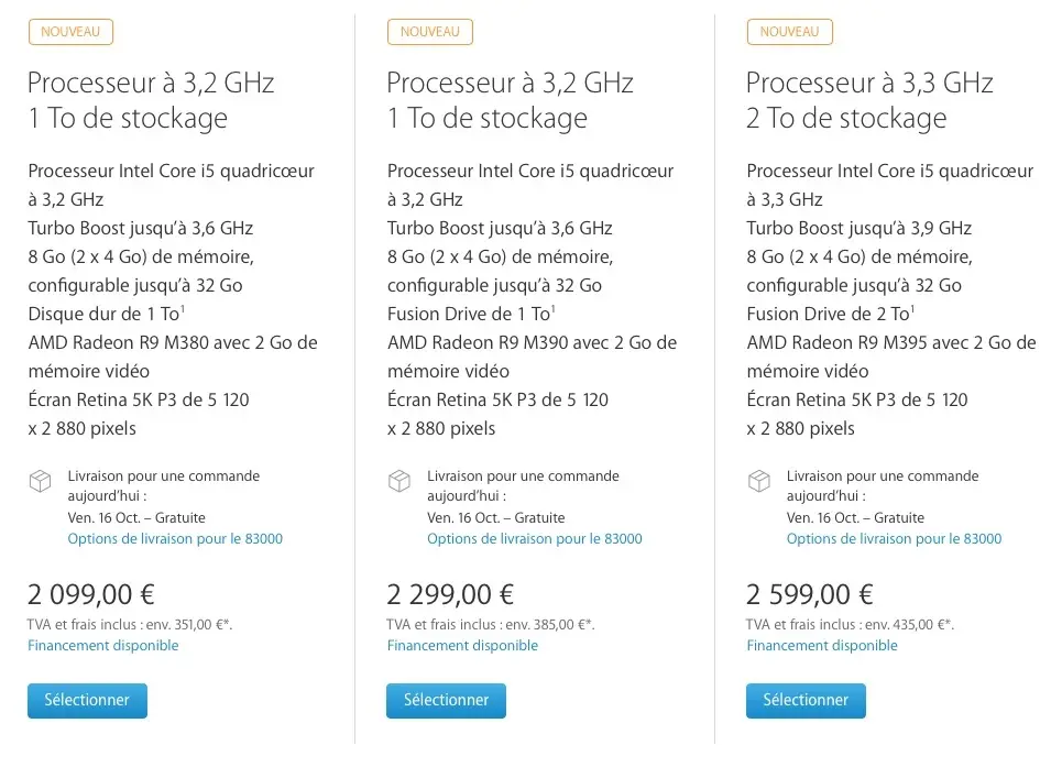 Nouveaux iMac Retina 4k et 5k : nos conseils d'achat