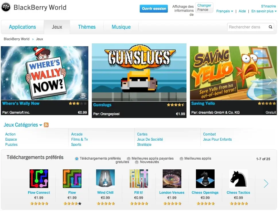BlackBerry World, la boutique de contenus pour BB10, est en ligne