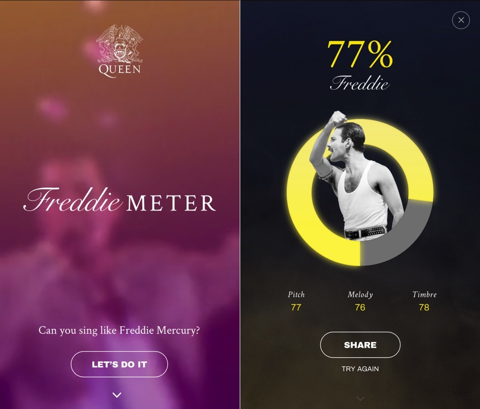 FreddieMeter : comparez votre voix à celle de Freddie Mercury grâce à Google