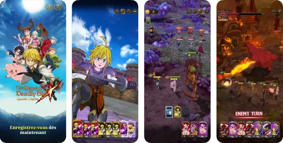 Le RPG The Seven Deadly Sins : Gran Cross débarquera le 3 mars sur iOS