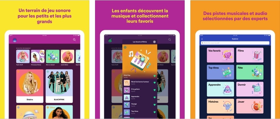 L'App Spotify Kids accueille les listes de lecture partagées