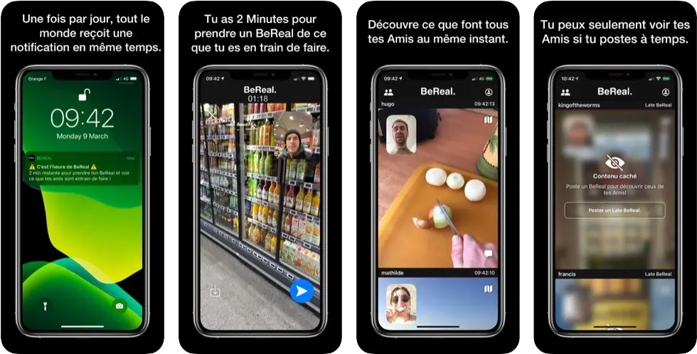 BeReal : une application gratuite et originale pour partager des clichés pris sur le vif