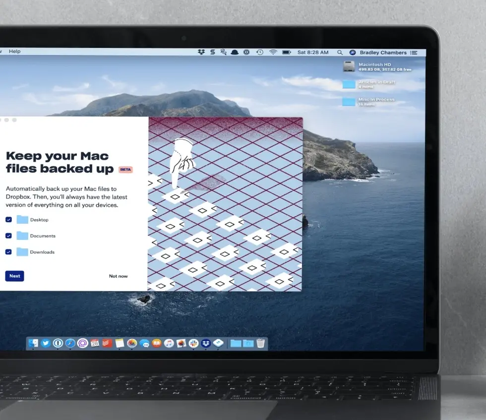 La beta de Dropbox synchronise le bureau, les documents et téléchargements sur Mac