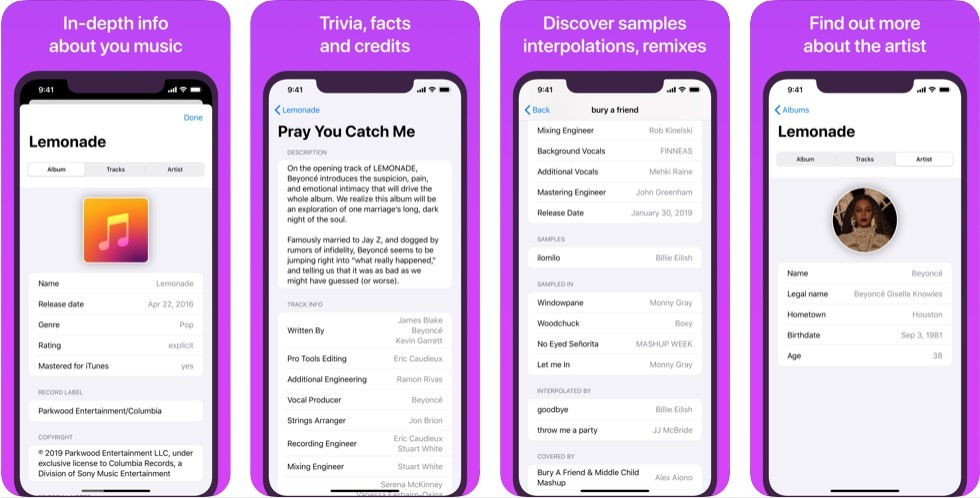 MusicSmart : une App pour consulter les crédits détaillés sur Apple Music