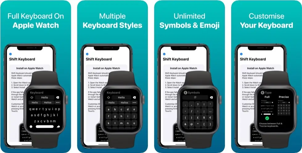 Shift Keyboard : un clavier complet pour Messages sur Apple Watch