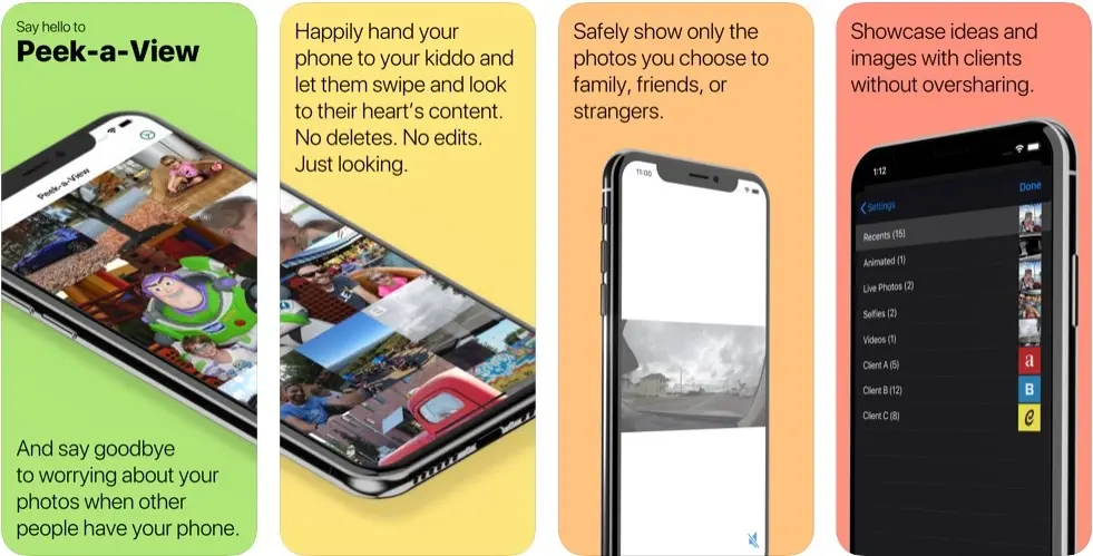 Peek-a-View : une App pour préserver ses photos des enfants, et des curieux