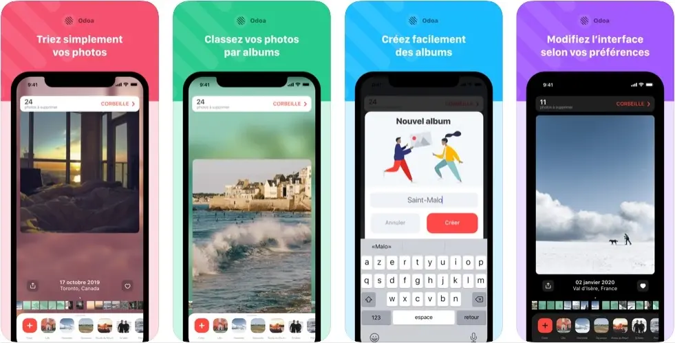 Odoa : une application gratuite et française pour trier rapidement les photos sur iOS