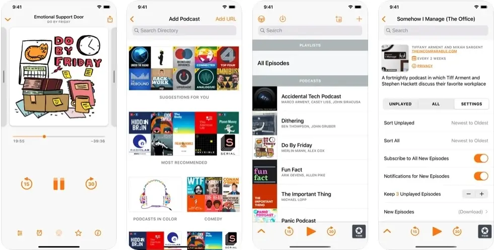 Overcast : prise en charge des widgets et nouvelles fonctionnalités pour CarPlay