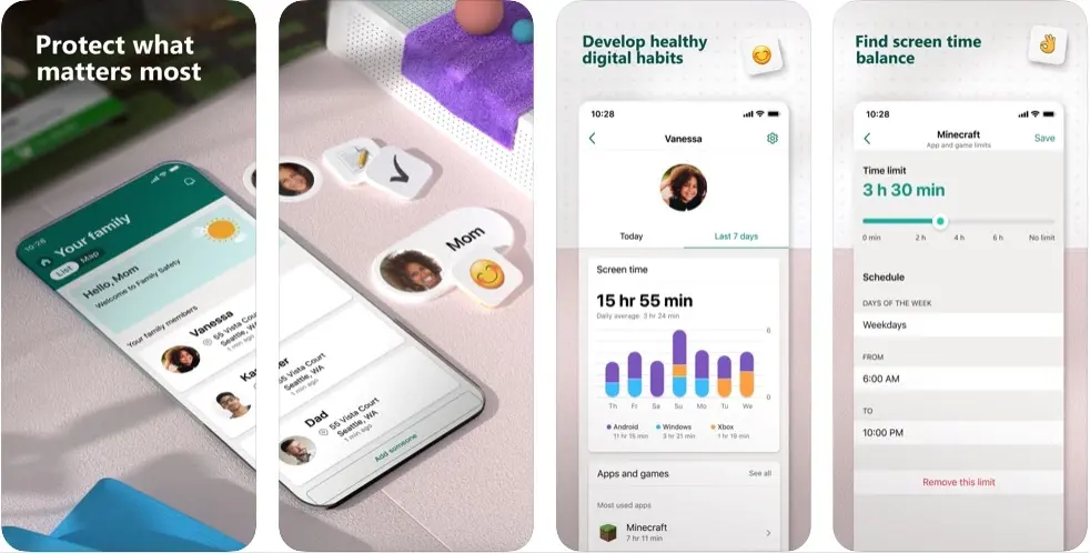 Microsoft lance son App Family Safety (temps d'écran, contrôle parental) sur iOS