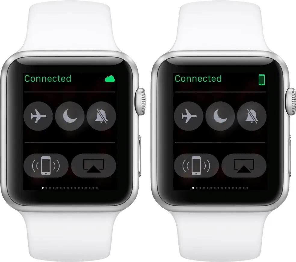 watchOS 2 : un nouveau pictogramme pour les connexions à un réseau WiFi connu