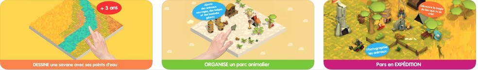 Pango Build Safari : un jeu de construction dans l'univers de la savane sur iOS