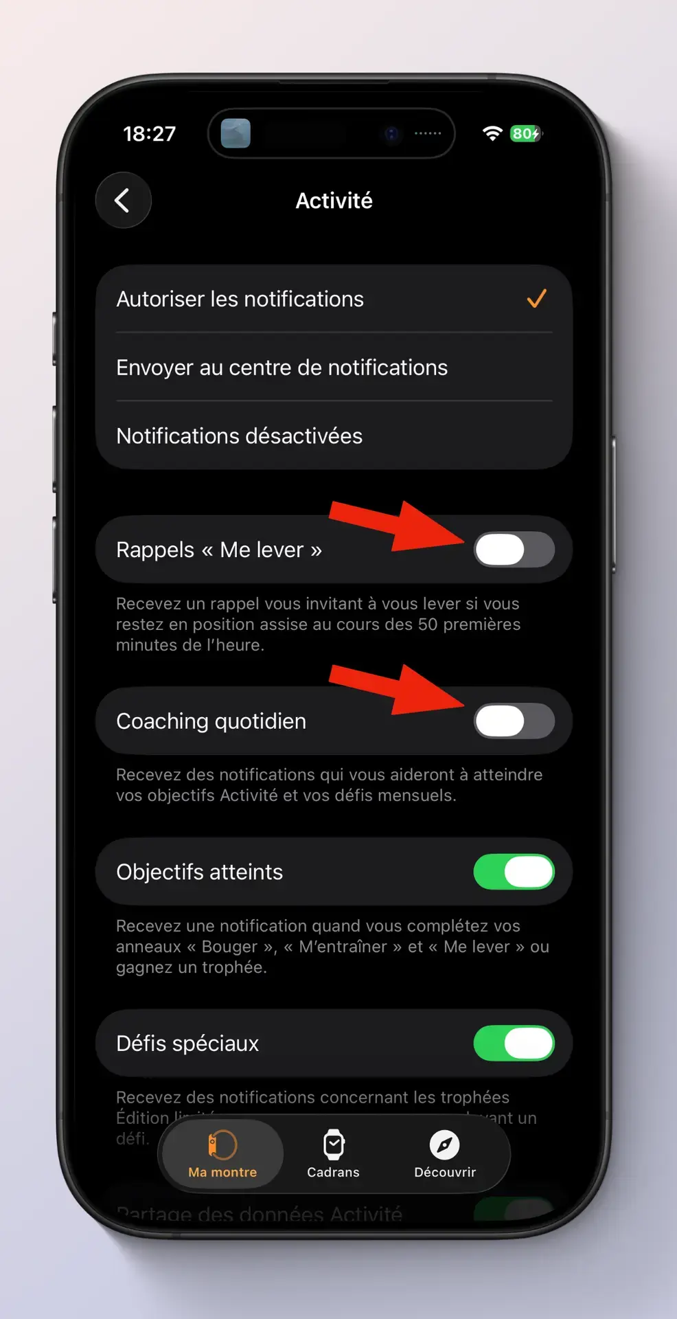 Changer de cadran, d&eacute;sactiver le lecteur m&eacute;dia&nbsp;: 6 astuces pour votre Apple Watch