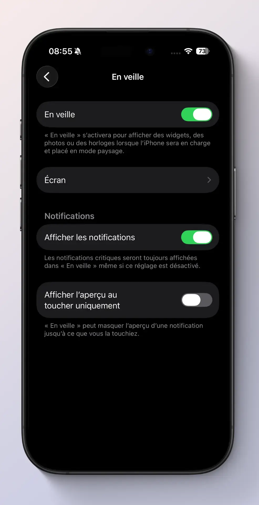 Les fonctionnalit&eacute;s cach&eacute;es du mode en veille de l&rsquo;iPhone