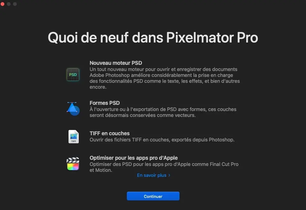 Pixelmator Pro 2.1.3 améliore la prise en charge des fichiers PSD