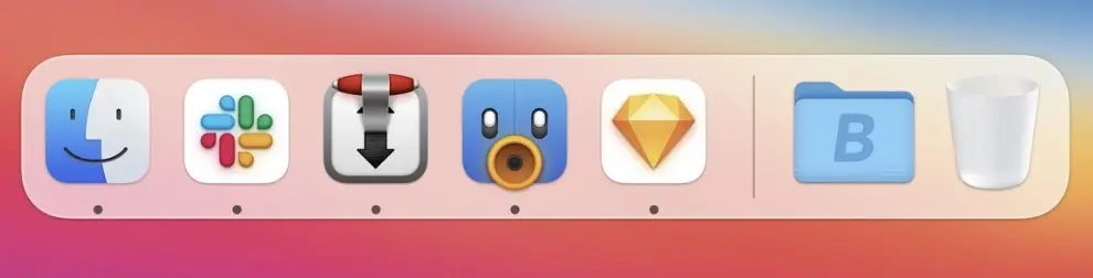 Des sets d'icônes pour les apps du Dock de macOS Big Sur