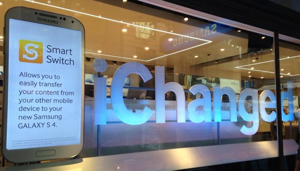 iChanged : Samsung promeut le switch en vitrine à Sydney