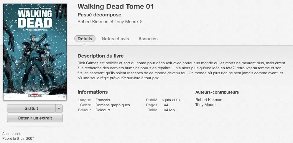 12 jours Cadeaux 3 : The Walking Dead Tome 01 - Passé Décomposé