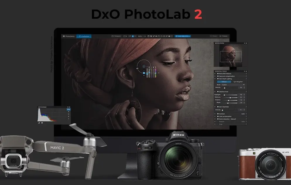 DxO Photolab 2.1 soigne les performances et gère les Nikon Z7 et Mavic 2 Pro