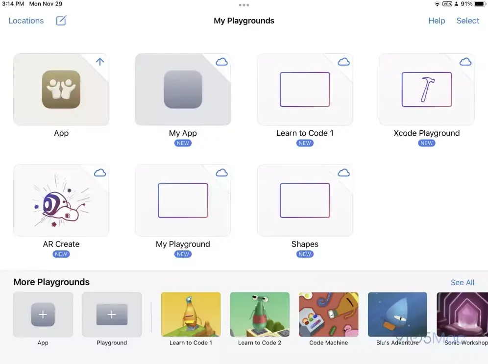 Swift Playgrounds 4 entre en bêta test et permet de soumettre des Apps depuis un iPad