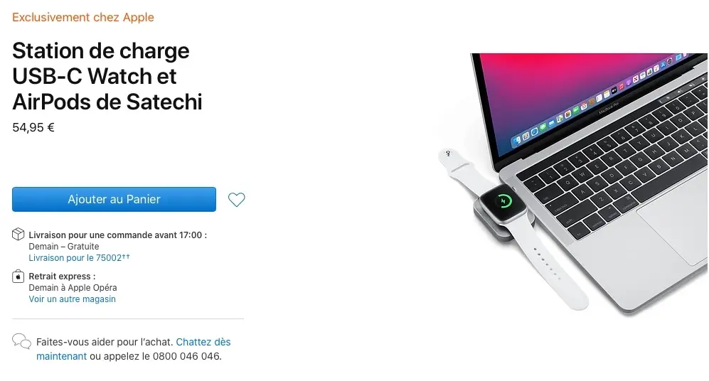 Le chargeur réversible de Satechi est dispo sur l'Apple Store