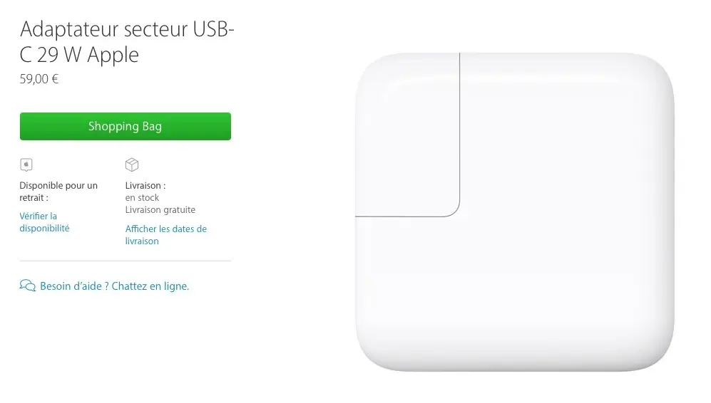 Bientôt un chargeur de 29W pour l'iPad Pro ?