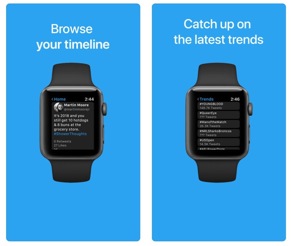 Chirp : un client Twitter sans compromis pour l'Apple Watch