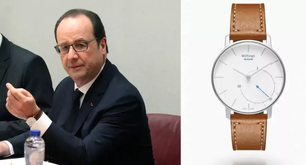 L'image du soir : François Hollande porte une montre Withings Activité