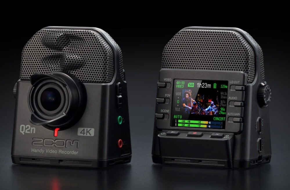 Une caméra compacte 4K dotée de micros stéréo chez Zoom avec le Q2n-4K