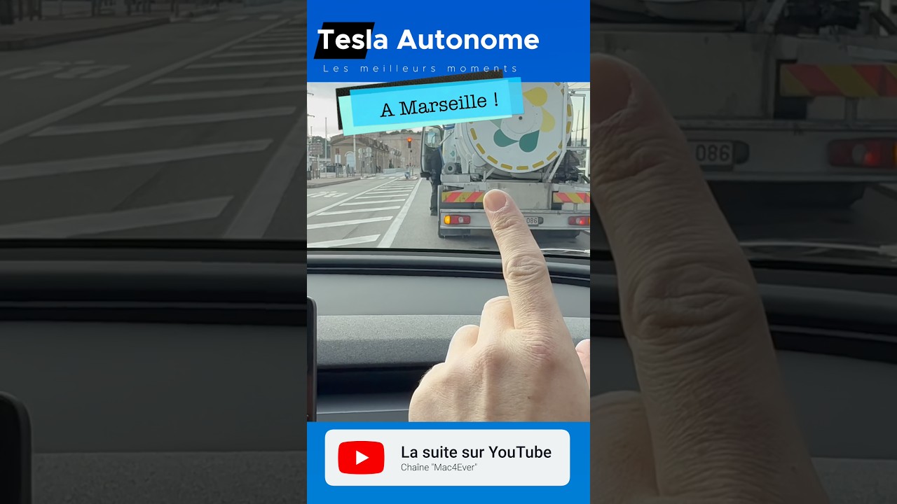 Api Rabia Fsd La conduite autonome FSD Tesla à Marseille ! #voitureelectrique #automobile